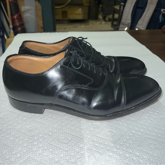 Johnston & Murphy Optima Men's Black Cap Toe Oxford Shoes Size 11D - Picture 6 of 11